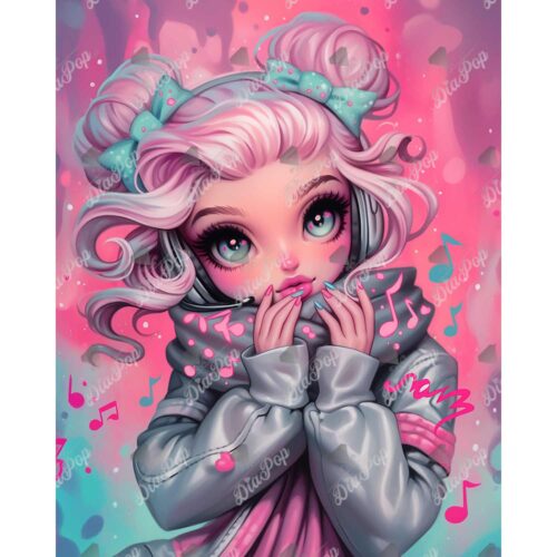 Amaris - Numixie The Music of Winter - 40x50cm - Eckige Harzsteine