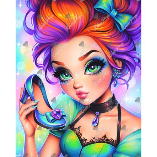 Amaris - Numixie The Glass Slipper - 40x50cm - Eckige Harzsteine
