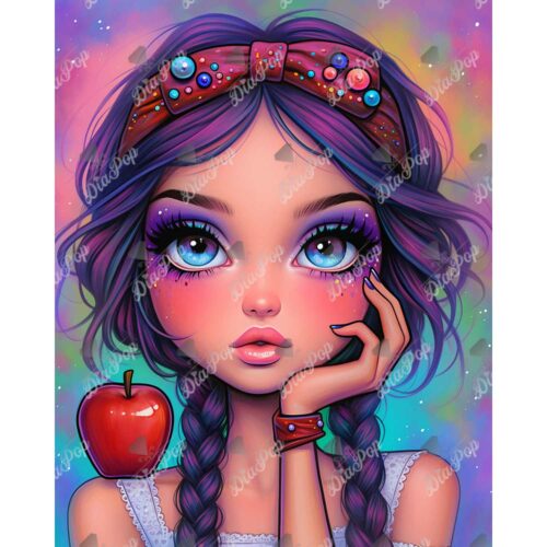 Amaris - Numixie Apple Drama - 40x50cm - Eckige Harzsteine