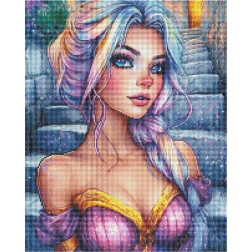 Amaris - Lady of the Castle - 40x50cm - Eckige Harzsteine – Bild 2