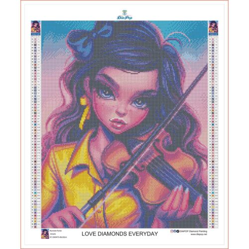 Amaris - Numixie Portia - 40x50cm - Eckige Harzsteine – Bild 3