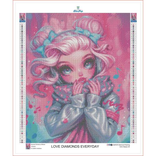 Amaris - Numixie The Music of Winter - 40x50cm - Eckige Harzsteine – Bild 3