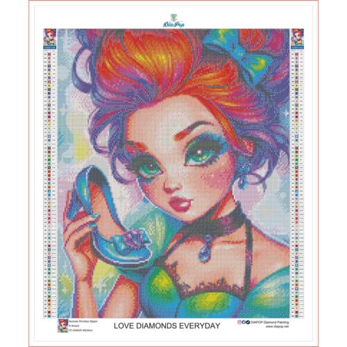 Amaris - Numixie The Glass Slipper - 40x50cm - Eckige Harzsteine – Bild 3