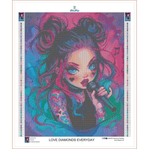 Amaris - Numixie Vita - 40x50cm - Eckige Harzsteine – Bild 3