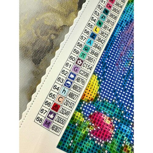 FairyBelle - Rainbow Coco - 50x65cm - Eckige Harzsteine + Mix aus Sondersteinen – Bild 4