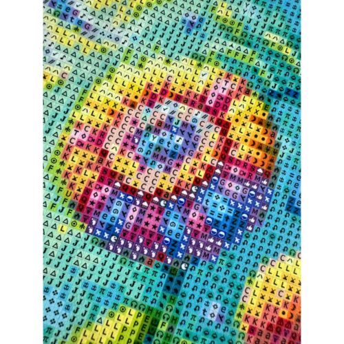 FairyBelle - Rainbow Coco - 50x65cm - Eckige Harzsteine + Mix aus Sondersteinen – Bild 6