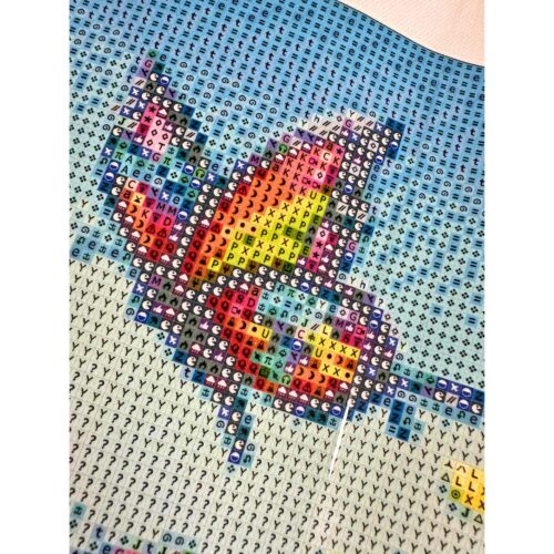 FairyBelle - Rainbow Coco - 50x65cm - Eckige Harzsteine + Mix aus Sondersteinen – Bild 8