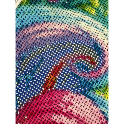 FairyBelle - Rainbow Coco - 50x65cm - Eckige Harzsteine + Mix aus Sondersteinen – Bild 9