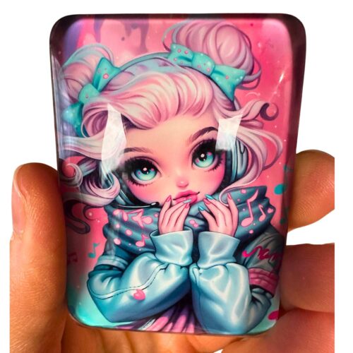 Glas Cover Minder Magnet - Numixie The Music of Winter - Amaris