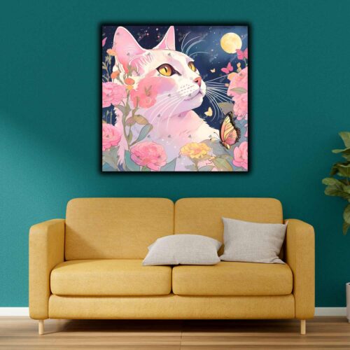 ai.Kunstwerke - Mondscheinblick – Die Katze der Nacht – Bild 2