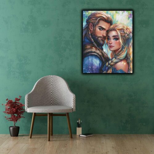 Amaris - From Here On - 60x75cm - Eckige Harzsteine – Bild 4