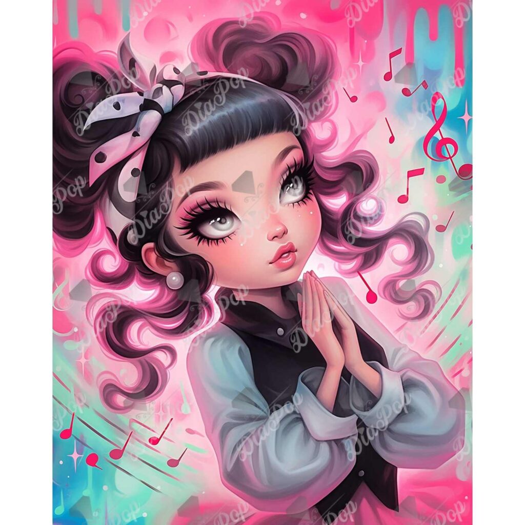 Amaris - Numixie A Prayer of Notes - 40x50cm - Eckige Harzsteine