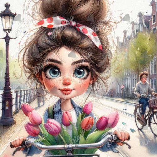 Andrea Gomoll-Wünsche (KI) - Tulpenzauber in Amsterdam