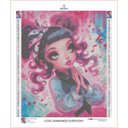 Amaris - Numixie A Prayer of Notes - 40x50cm - Eckige Harzsteine – Bild 3