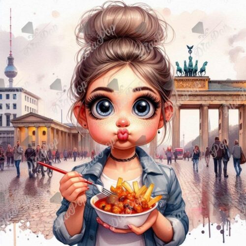 Andrea Gomoll-Wünsche (KI) - Currywurst Cutie in Berlin