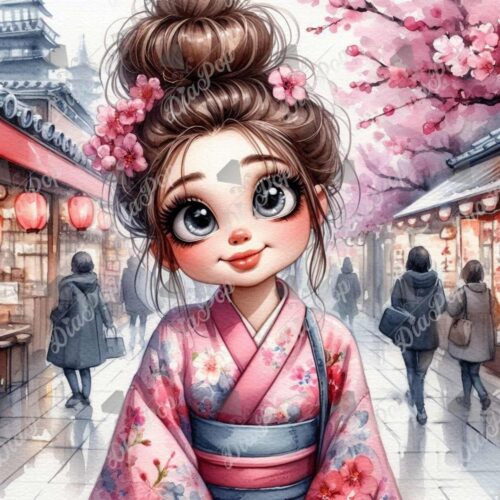 Andrea Gomoll-Wünsche (KI) - Sakura-Mädchen