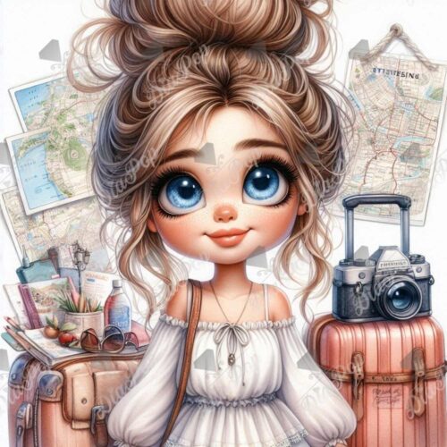 Andrea Gomoll-Wünsche (KI) - Globetrotter Girl