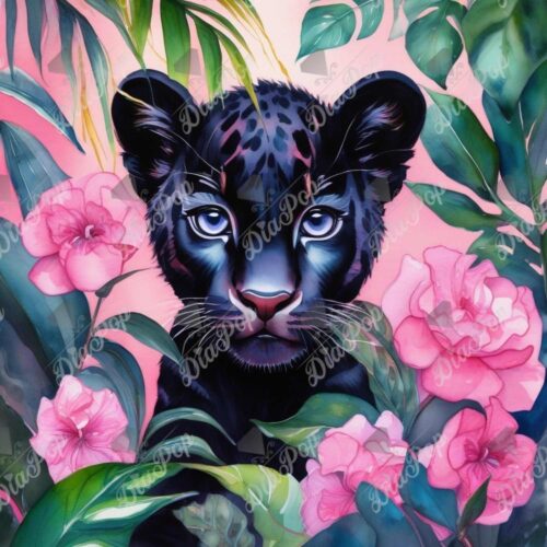 Andrea Gomoll-Wünsche (KI) - Black Panther Bloom
