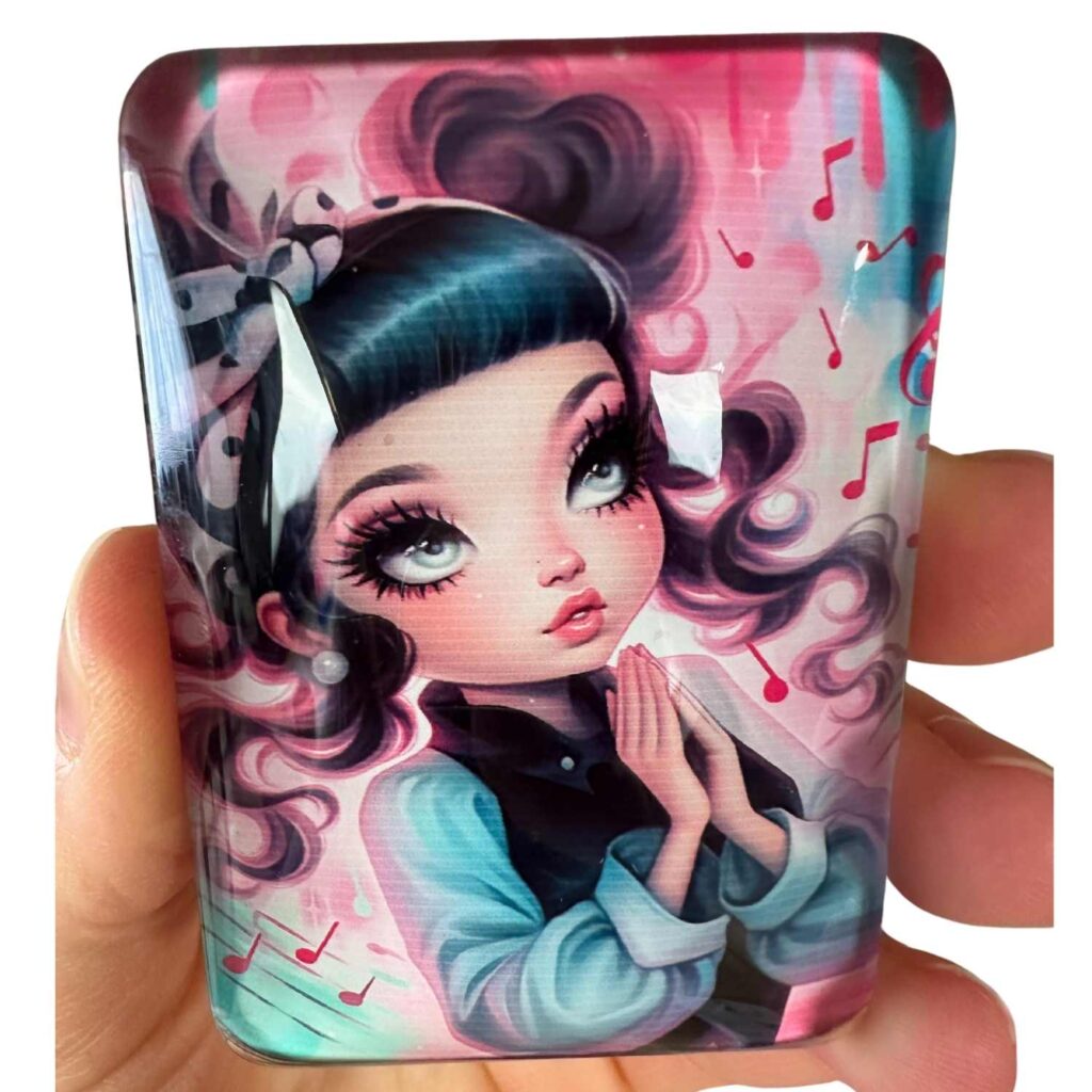 Glas Cover Minder Magnet - Numixie A Prayer of Notes - Amaris