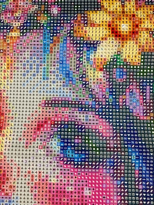 Traumpixxel - Die Nachtfalterprinzessin - 50x50cm - 60 Farben - Eckige Harzsteine + Mix aus Sondersteinen – Bild 6