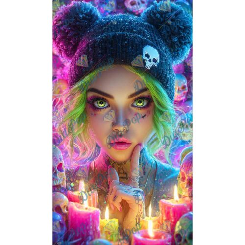Artifey Ai Art - Neon-Hexe