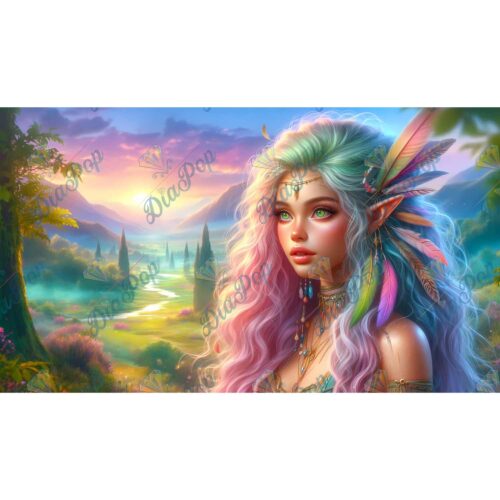 Artifey Ai Art - Elfenprinzessin im Morgenlicht