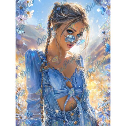 Artifey Ai Art - Sommerblick in Blau