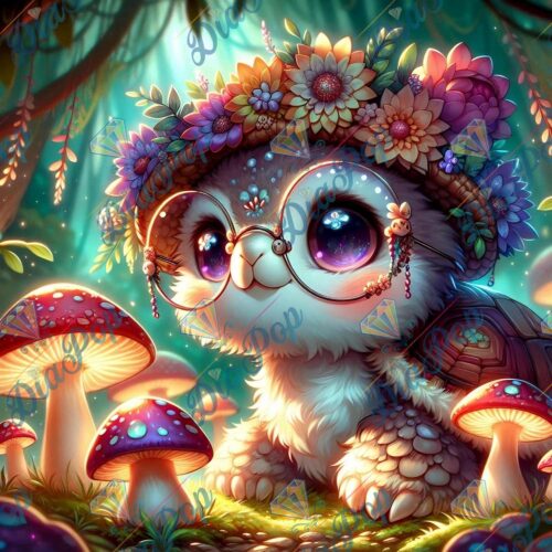 Tiki Diamonds - Boho-Eule im Fliegenpilz-Paradies