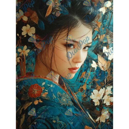 Elly_A.I - Geisha im Blütensturm