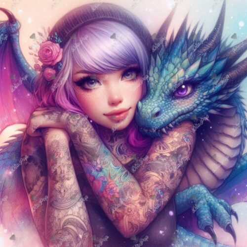 Tinkerangie - Mädchen und Drache Mystische Verbundenheit