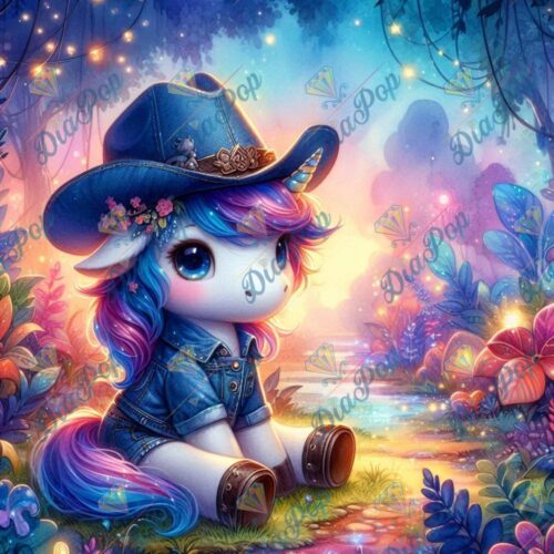 Bellarellas_Ai_Art - Cowboy-Einhorn