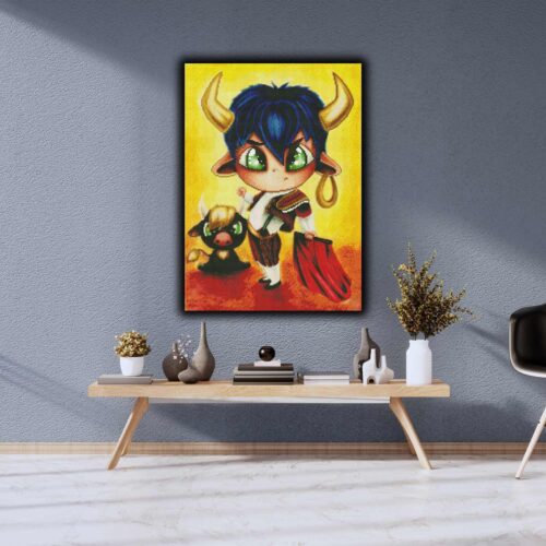 Kevin Teo'Art - Sternzeichen - Stier - 40x56cm - Eckige Harzsteine – Bild 4