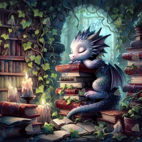 Bellarellas_Ai_Art - Der Drachenhüter der alten Bücher