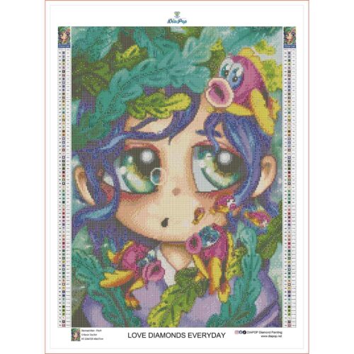 Kevin Teo'Art - Sternzeichen - Fisch - 40x57cm - Eckige Harzsteine – Bild 3