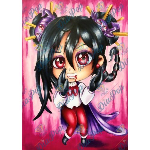 Kevin Teo'Art - Sternzeichen - Skorpion - 40x57cm - Eckige Harzsteine