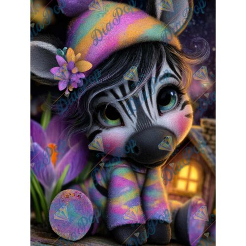 Elly_A.I - Süßes verschlafenes Zebra-Baby