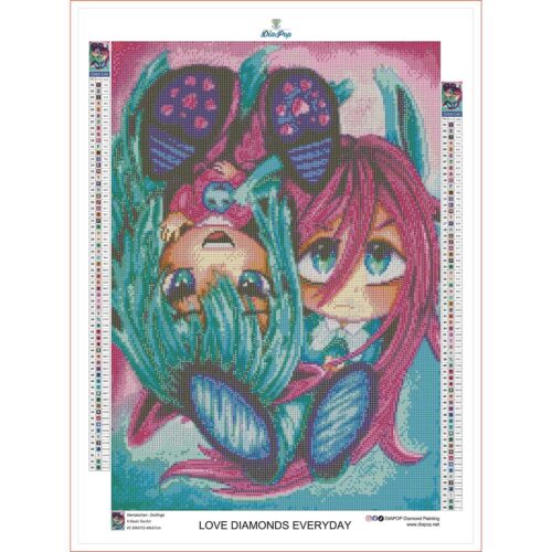 Kevin Teo'Art - Sternzeichen - Zwillinge - 40x57cm - Eckige Harzsteine – Bild 3