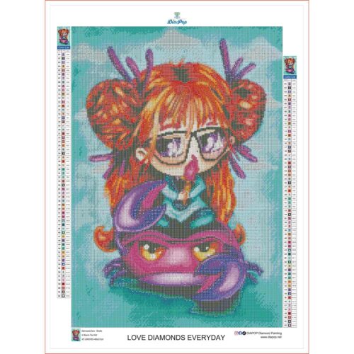 Kevin Teo'Art - Sternzeichen - Krebs - 40x57cm - Eckige Harzsteine – Bild 3