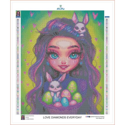 Amaris - Numixie Easter Bunny - 40x50cm - Eckige Harzsteine – Bild 3