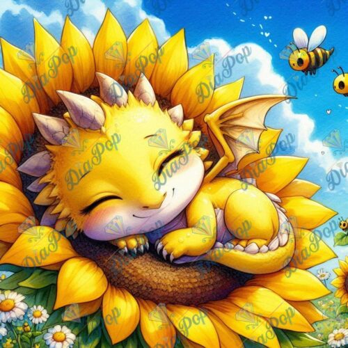 Bellarellas_Ai_Art - Süße Träume im Sonnenblütenbett