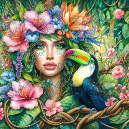 Bellarellas_Ai_Art - Tropische Symphonie - Die Tukanprinzessin