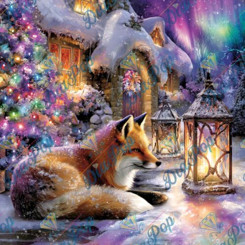 Elly_A.I - Der Fuchs und das Polarlicht-Weihnachten