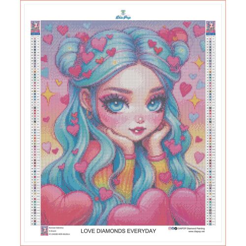 Amaris - Numixie Valentina - 40x50cm - Eckige Harzsteine – Bild 3
