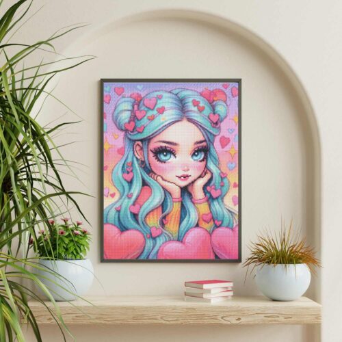 Amaris - Numixie Valentina - 40x50cm - Eckige Harzsteine – Bild 4