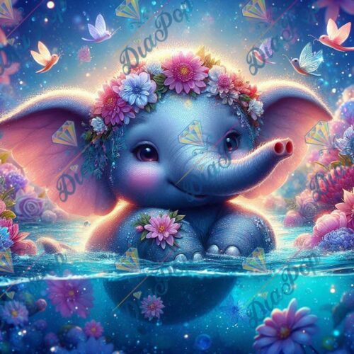 Tinkerangie - Blütenkronen-Elefant im Sternenteich