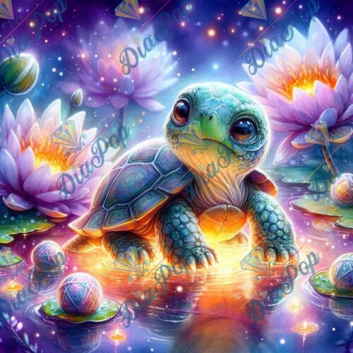 Tinkerangie - Schildkröte im Lotusblüten-Universum
