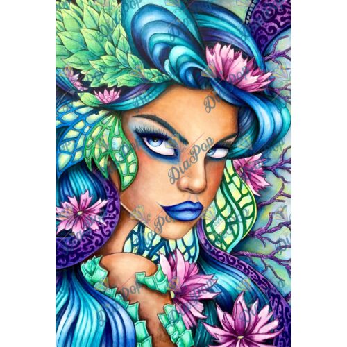 Kevin Teo'Art - Amandine - 40x59cm - Eckige Harzsteine