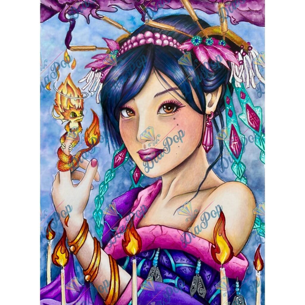 Kevin Teo'Art - Cyra - 45x61cm - Eckige Harzsteine