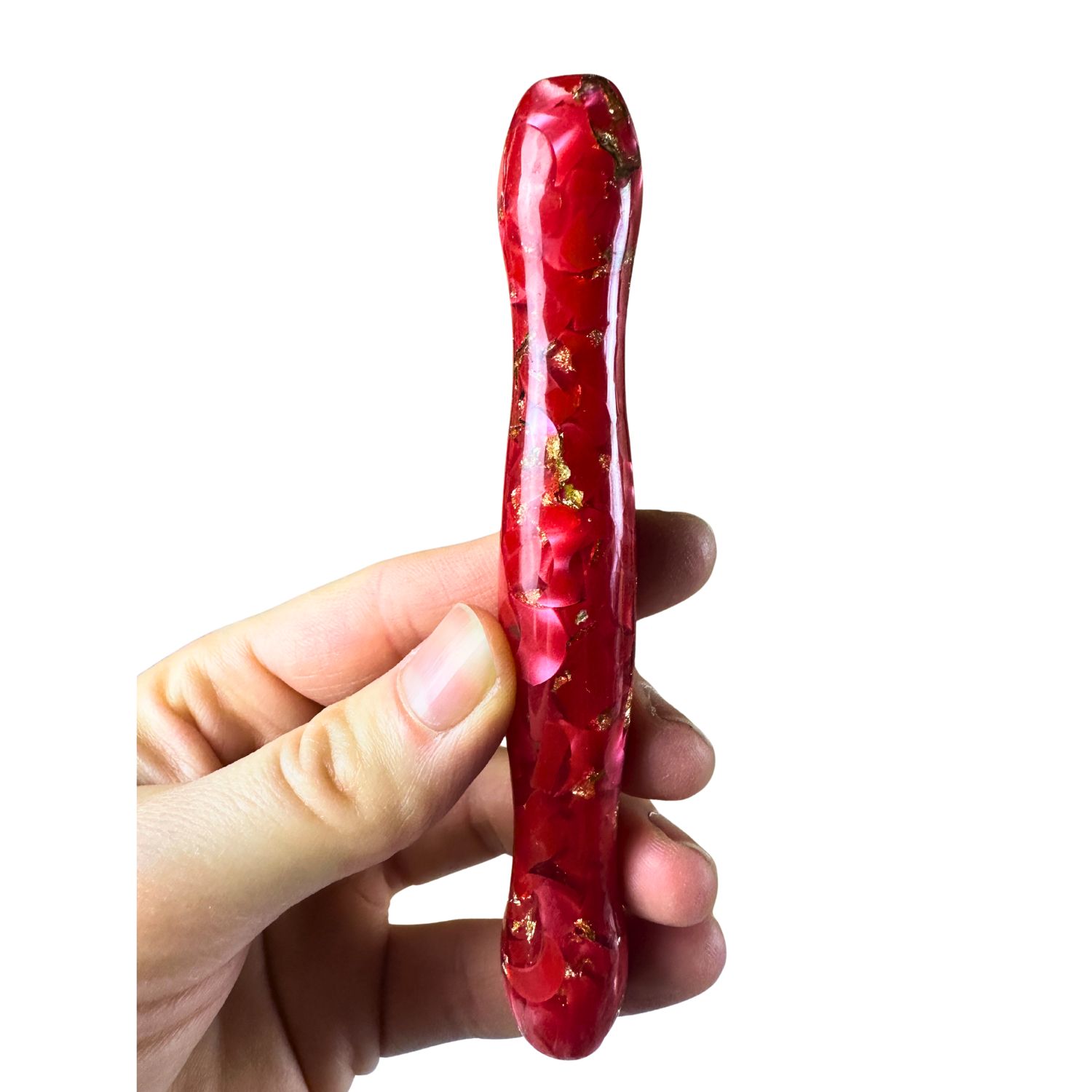 Ergo Stift "Ruby Gold Shine" - 12 Plastikaufsätze