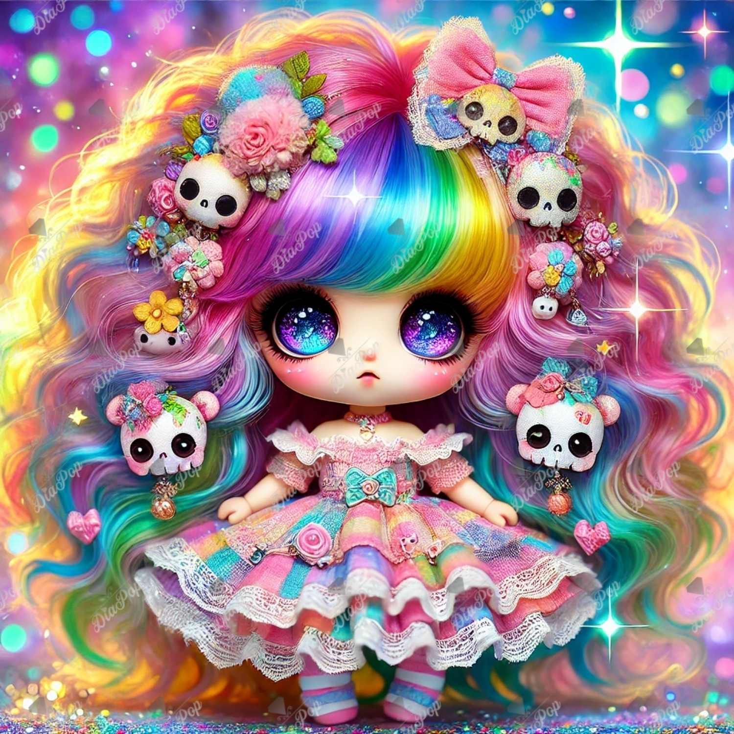 Elly_A.I - Día de los Muertos trifft Kawaii